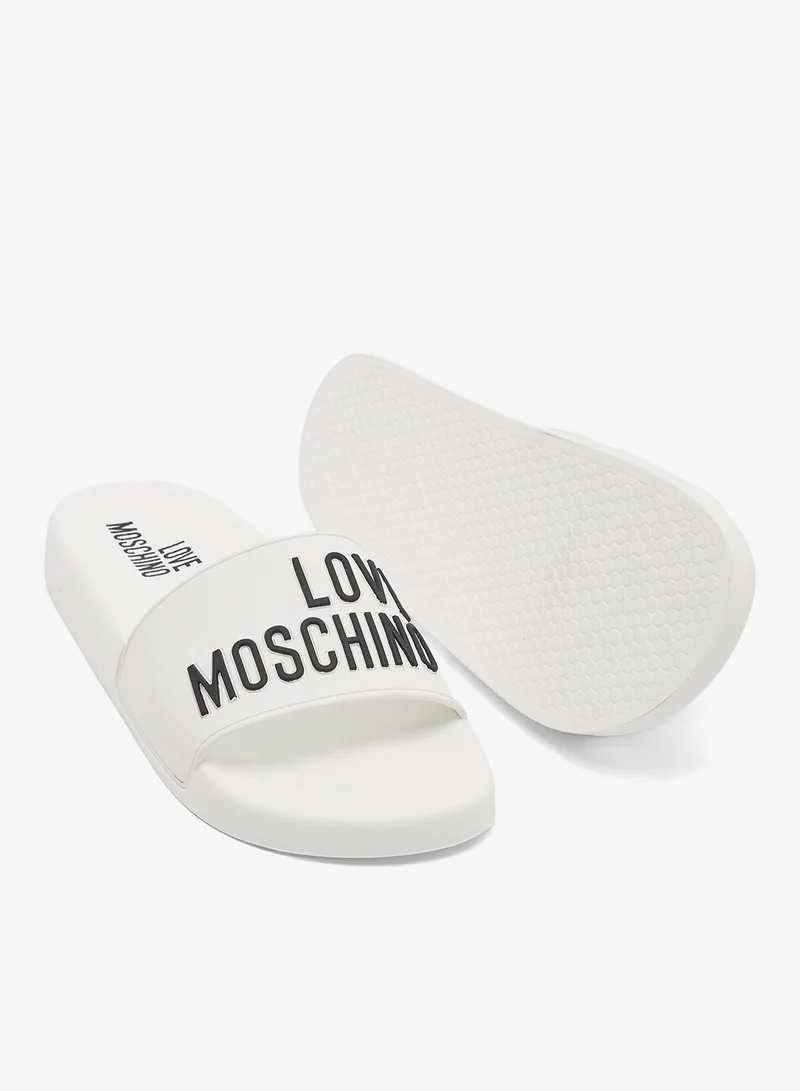 Love Moschino  Pool Slide Mules for Women | Best Price UAE
